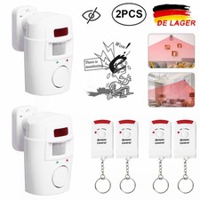 2x Bewegungsmelder Alarm Infrarot Alarmanlage PIR Hausalarm für Wohnmobil 105dB