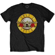 Guns N Roses - Classic Logo Bullet Band T-Shirt Official Merch M - 5XL