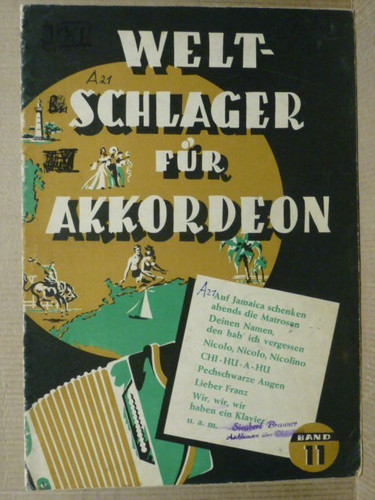 Notenheft weltschlager für - notenheft,