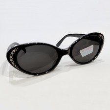 Cat Eye Strass Designer Sonnenbrille Brille Damenbrille schwarz getönt Stylisch