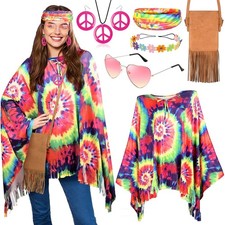 Hippie kostüm damen set mit - damen,