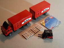 Siku 3414 / 3714 Mercedes Benz 2232 Lastzug "Marlboro" + Stapler, Vitrinenmodell