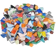 Bunte Glas-Mosaiksteine unregelmäßig gemischte Dekoration für Bastelarbeiten ...