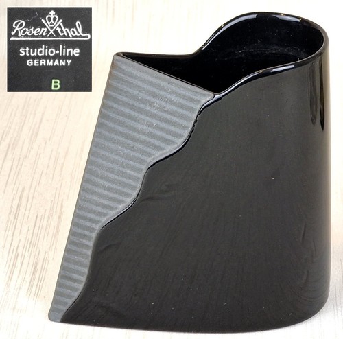Porzellan vase schwarz - vase,