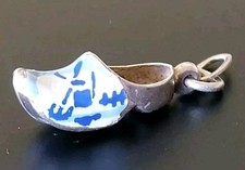 SILBER 835 Bettel-Armband Anhänger Holländer Schuh Vintage Charm Antik-Schmuck 