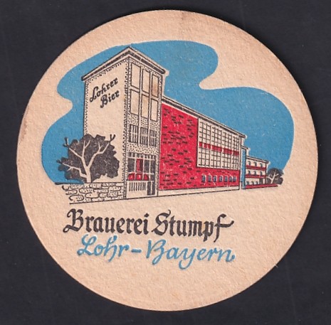 Bierdeckel lohr brauerei - bierdeckel,