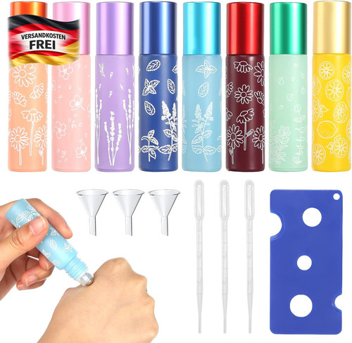Leere glas rollflaschen 10ml - leere, glas-rollflaschen