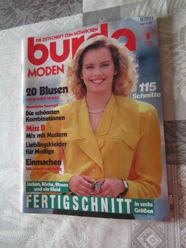 Burda moden heft 1988 mit - heft, 08/1988