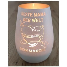 Muttertag Geschenk Windlicht