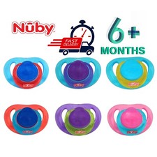 Nuby Silikon Classic Kieferorthopädische Schnuller Schnuller bunt wd Noppen 6-36 Monate
