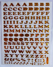 Hologramm Sticker Stickerbögen, 1 Bogen Fische Auto Tiere Buchstaben Smile usw.