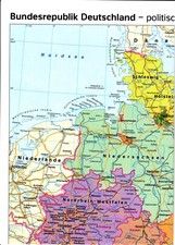 Landkarte Bundesländer der