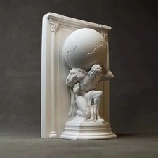 Handgefertigte Atlas-Skulptur