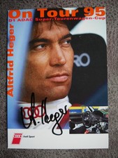 Autogramm Karte Altfrid Heger Audi Sport ADAC Super Tourenwagen 95 Motorsport