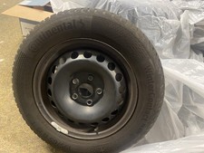 4 x Continental Winterreifen 195/65 R15 91T + Felgen & Radkappen