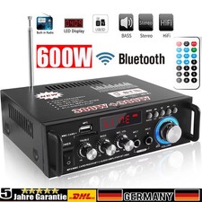 600W HiFi-Verstärker 220V Bluetooth Mini Endstufe USB SD AUX Musik Sound Party