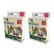 20x Bambus Pads Bambuspflaster Fusspflaster Fußpads Fuß foot pads