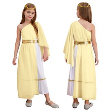 Kinder Mädchen Kleider Kirche Ballkleid Anbetung Kleid Mit Stirnband Chor Toga