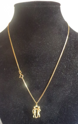 Goldkette anhänger zwillinge - goldkette,