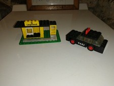 Altes Lego Vintage Taxi und Bahnhof 605 und 608