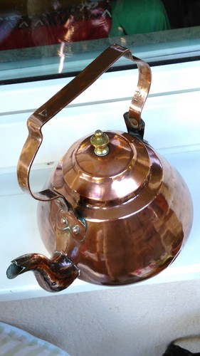 Alter kupfer wasserkessel - kupfer-,