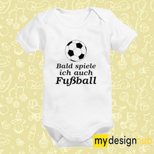 Babybody Fußball mit Spruch