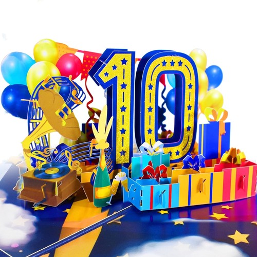 Geburtstagskarte pop 10 - 3d,