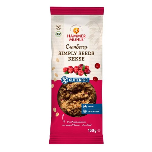 Simply seeds kekse - -, cranberry
