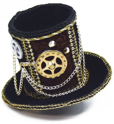Mini steampunk kostüm hut - mini,