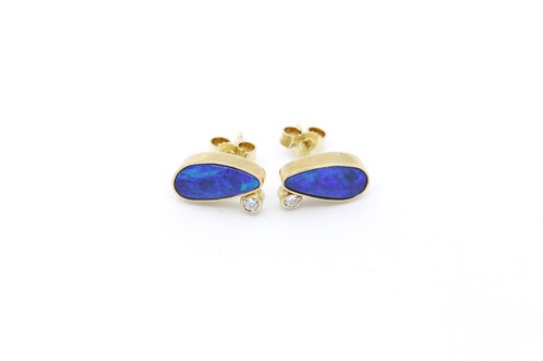 585 gold ohrringe blaue - gold,