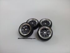 SD Felgen 15 Zoll Minilite gunmetal 30mm 1:18 Modellauto-Tuning