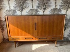 dänischer Rollladenschrank Aktenschrank - Teak - 60er Jahre - unrestauriert