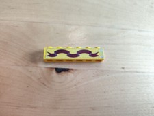 Lego 3009pb006 1x6 gelb Ritterburg 375 6075 Dark Pink Ribbon Sticker Banner 