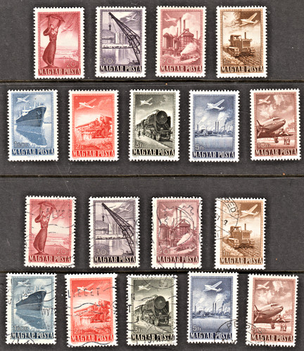 Ungarn 1950 luftpost komplette - 1950,