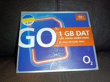 Tschechische SIM-Karte O2, Prepaid, 1 GB Internet + 50 CZK Guthaben