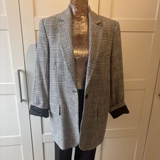 Zara Blazer Schwarz Weiß