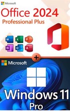 Microsoft Windows 11 pro & Office 2024 Pro Plus USB-Stick Produkt Key Sticker