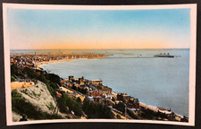 AK -  color. Postkarte - LE HAVRE mit Dampfer Normandie 1940