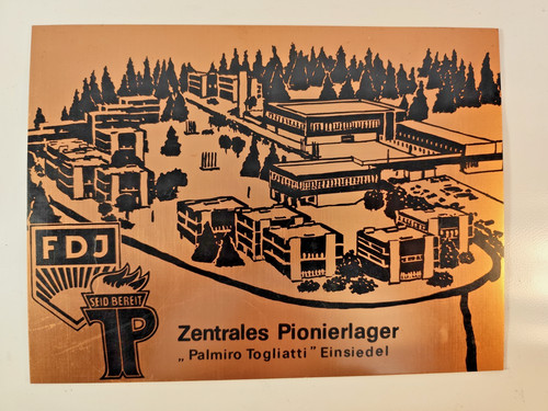 Tafel zentrales pionierlager - zentrales,