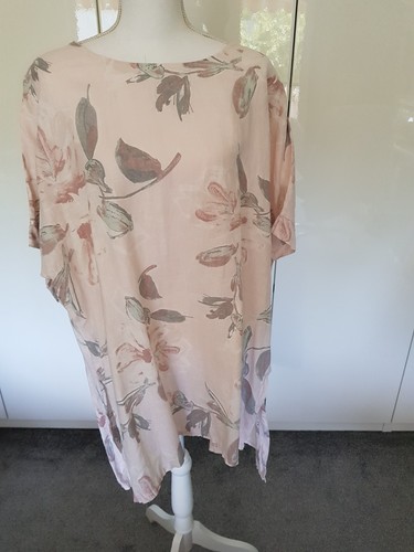 Bluse leinen altrosagrundig - bluse/, leinen/