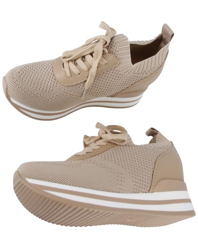 Bequeme beige sneakers cm - bequeme,