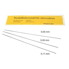 Pendelfeder-Stahl  für Jahresuhren NIVAROX Sortiment mit 3 Größen160 mm