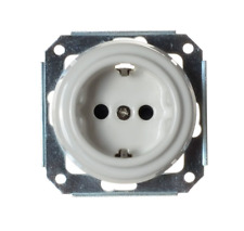  Steckdose Porzellan Unterputz