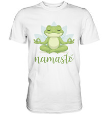 Namaste yoga frosch shirt - namaste,