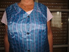 Nylon Kittel Schürze Kittelschürze Kleiderschürze Putzfrau X XL