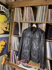 Herren Echt Lederjacke schwarz