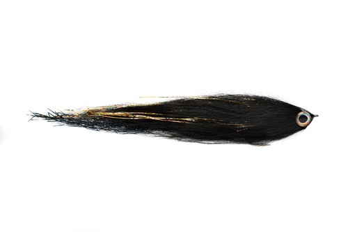 Black gold streamer - gold, fliege