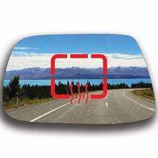 Blau Spiegelglas Links