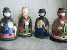 4 Villeroy & Boch Gallo Weihnachten Tartan Christmas 2 Hirten- Christkind -Josef