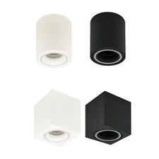 Aufbauleuchte Aufbaustrahler Deckenleuchte EDO HALIS Aufputz Spot GU10